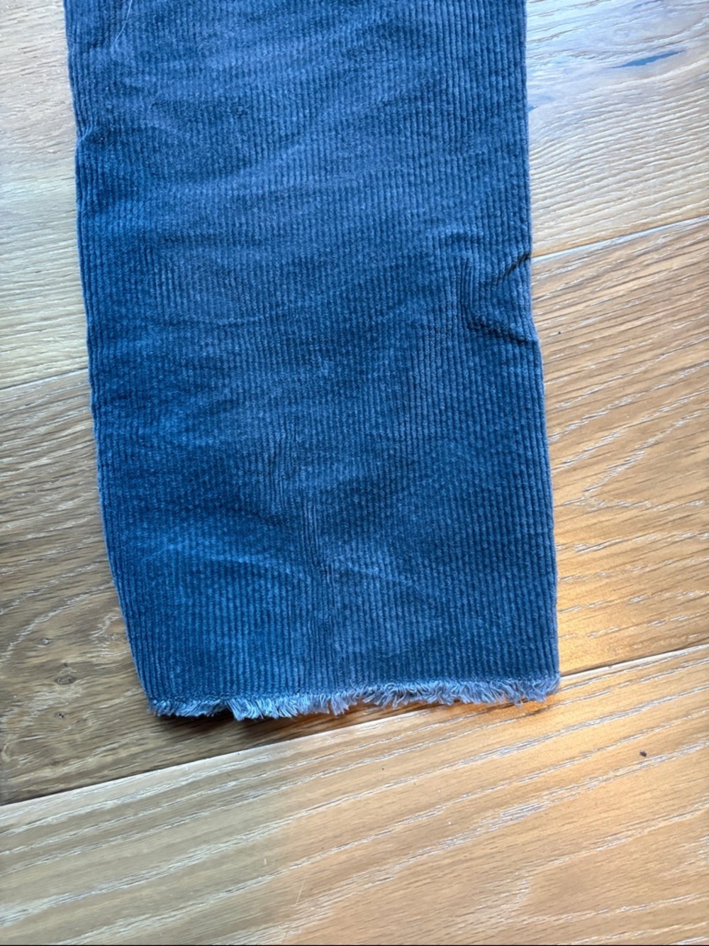Loft Dark Corduroy Straight Leg Pants Women’s Size 12 Blue/Gray Business Classic - Picture 8 of 12